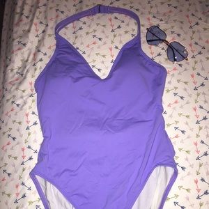 Lavender Bow One Piece Swim